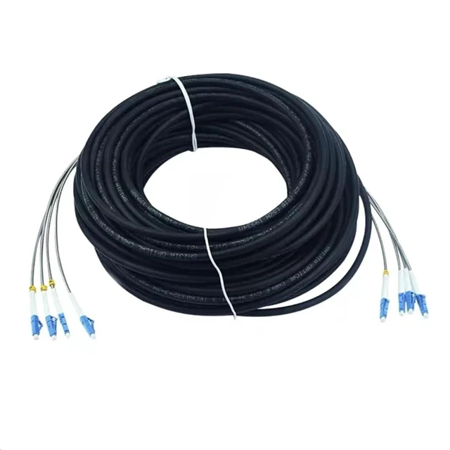 Main image of 20M 40m 2/4 cores Outdoor Patch Cord 7.0mm 2C 4C CPRI LC SC FC A SM DVI Waterproof FTTH Jumper Optical Fiber Armored 2 core(SC-SC,4C 40m 2pcs)