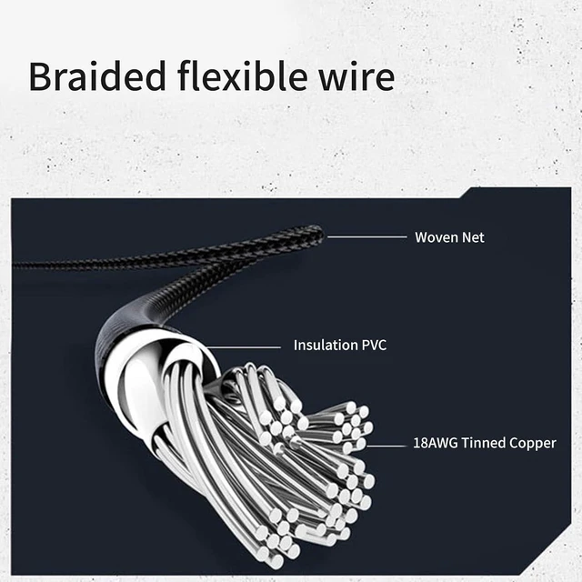 Alt view image 6 of 7 - PC Power Supply Sleeved Cable Extension Set, 35CM 24Pin PCIE 8Pin CPU 4+4Pin Extensions with Cable Combs Set, Black