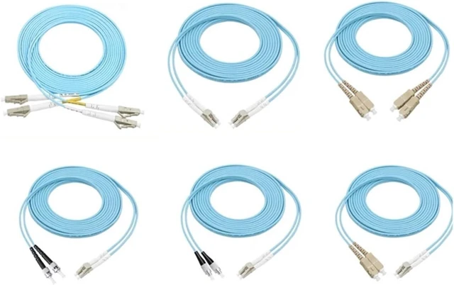 Alt view image 2 of 4 - OM3 Jumper 10pcs 10 Gigabit multimode LC LC SC FC ST Optical Fiber Jumper Indoor 1-30M 20m5m Duplex Fiber Optic Cable Dual Fiber(15M 10pcs,LC-LC with Clip)