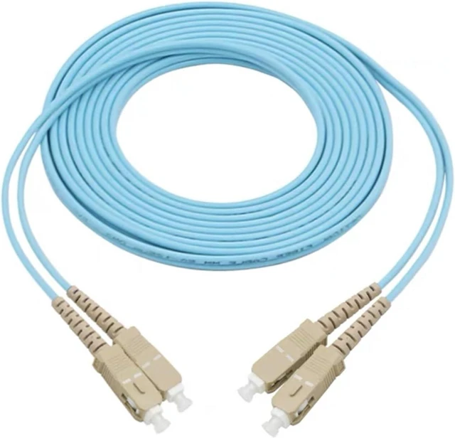 Alt view image 4 of 4 - OM3 Jumper 10pcs 10 Gigabit multimode LC LC SC FC ST Optical Fiber Jumper Indoor 1-30M 20m5m Duplex Fiber Optic Cable Dual Fiber(15M 10pcs,LC-LC with Clip)