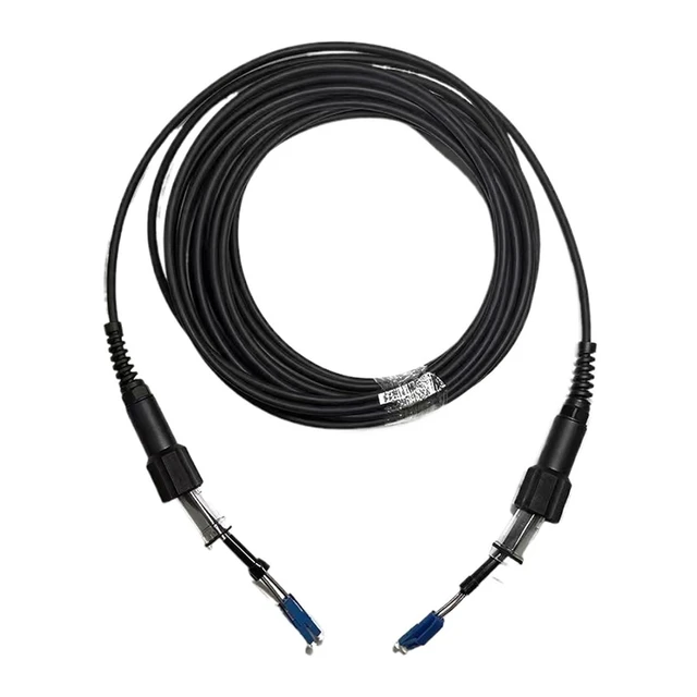 Alt view image 5 of 5 - 5m 15m 2/4 cores Outdoor patchcord 7mm 2C 4C OM1 OM2 CPRI LC SC FC Waterproof FTTH Jumper Optical Fiber Armored Cable 2 core(ST-ST,2C OM1 15m 1pc)
