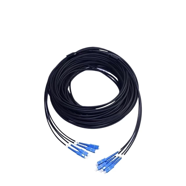 Alt view image 3 of 5 - 1-50m TPU 4 cores Fiber patchcord Armored LSZH 4C LC SC FC ST A SM Jumper Optical Fiber Extender Outdoor 30m20m40m10m(50m 1pc TPU,SC-FC)