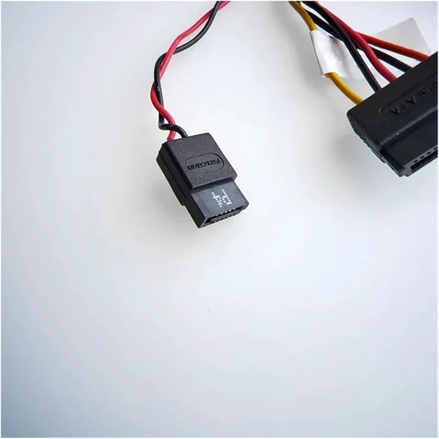 Alt view image 3 of 4 - Computer Power Supply Cable 6P to SATA SSD HDD ODD Optical Drive Cord for 9020 7070 7060 3060 3070 3080 3681 T1700 XE2 SFF