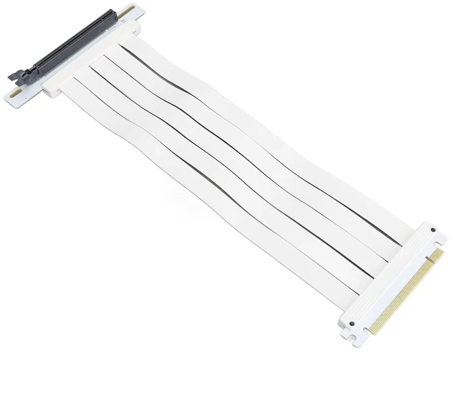 Alt view image 2 of 7 - PCIE4.0 X16 Speed Cable, 30cm/11.8in Length, Right Angle Connector, Vertical Mount for RTX4090 Z690, EMI, Foldable and Segmented for Better Performance