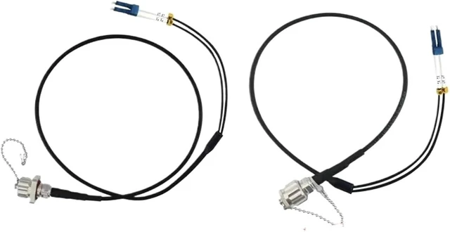 Alt view image 4 of 6 - Armored Jumper 2 cores ODC-LC SC FC 5.0mm TPU singlemode 1-50m Outdoor 30m 20m 10m SM 2C Female Male patchcord 2 fibers(30m,ODC Square-FC)