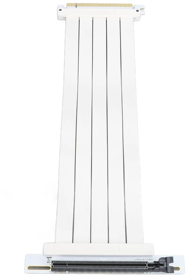 Alt view image 6 of 7 - PCIE4.0 X16 Speed Cable, 30cm/11.8in Length, Right Angle Connector, Vertical Mount for RTX4090 Z690, EMI, Foldable and Segmented for Better Performance