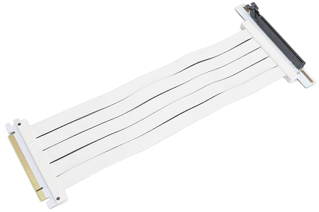 Alt view image 7 of 7 - PCIE4.0 X16 Speed Cable, 30cm/11.8in Length, Right Angle Connector, Vertical Mount for RTX4090 Z690, EMI, Foldable and Segmented for Better Performance