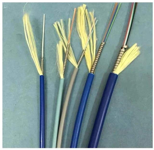 Alt view image 2 of 5 - 100m 2 cores Armored Optical Fiber patchcord 2C SM MM OM1 OM2 OM3 Indoor Outdoor LC SC FC ST LSZH TPU FTTH Jumper 2 core 100mtr(LC-SC,2C Aqua OM3)