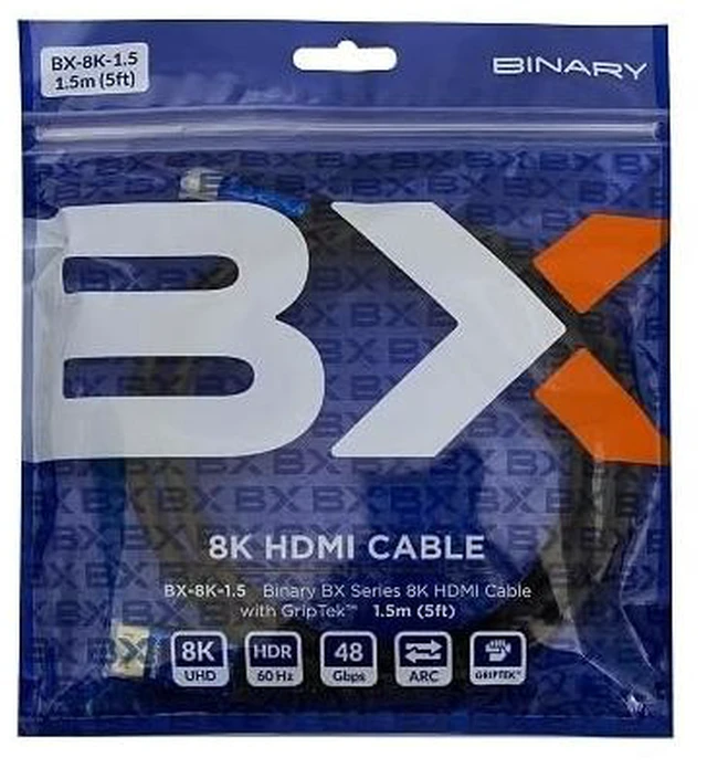 Alt view image 3 of 3 - BX-8K-1.5 BX Series 8K Ultra HD High Speed HDMI Cable with GripTek, 5' (1.5m)