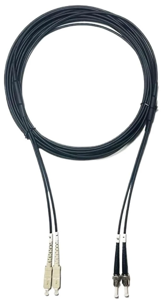 Alt view image 5 of 6 - 1M-300M LC Armored Patchcord OM3 Dual Core 3.0mm Outdoor Optical Fiber Jumper LC SC FC ST 100m 200m 150m 120m 50m 100m Multimode(80m 1pc,LC-LC)