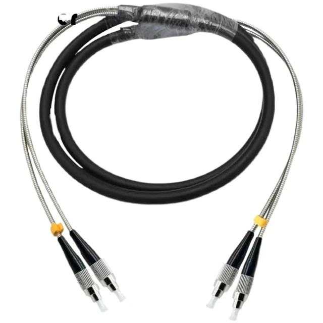Alt view image 3 of 6 - 120m 2/4 cores Outdoor patchcord 7.0mm 2C 4C OM1 OM2 CPRI LC SC FC DVI Waterproof FTTH Jumper Optical Fiber Armored Cable 2 core(ST-ST,4C OM2 Out Connector)