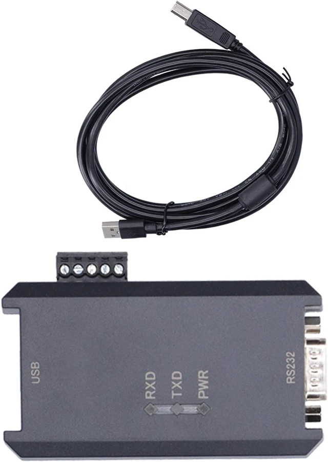 Alt view image 4 of 7 - USB to RS232/RS485/RS422 Isolated Serial Adapter, 300-128000 BPS, Black ABS, Industrial Automation