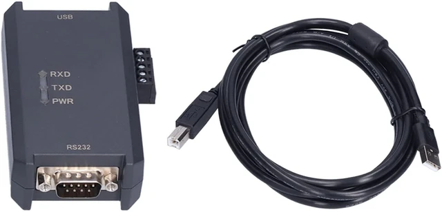 Alt view image 6 of 7 - USB to RS232/RS485/RS422 Isolated Serial Adapter, 300-128000 BPS, Black ABS, Industrial Automation