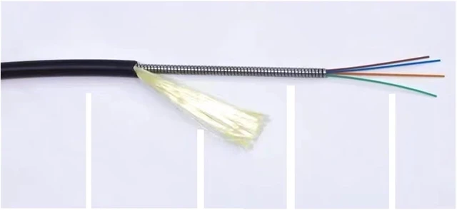 Alt view image 3 of 4 - 60-120m 2 Core ODC-ODC FC 5.0mm TPU Singlemode Armored Jumper Outdoor 100m 80m 70m SM 2C Female Male Patchcord 2 Fibers(60m,ODC square-round)