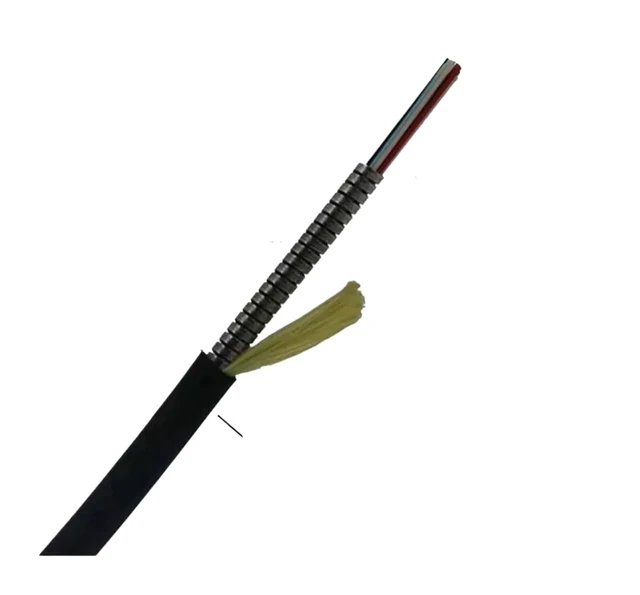 Alt view image 2 of 5 - 50m 2/4/6/8 Cores Outdoor Armored Fiber Optic Patch Cord with PCD235 Reel LC SC FC A SM TPU DVI Waterproof Singlemode Fiber Optic Jumper(LC-LC,6C TPU with reel)
