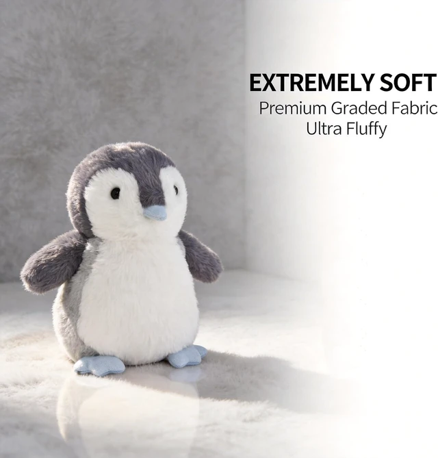 Alt view image 2 of 7 - Penguin Stuffed Animal Plush Toy, Blue Mouth, 7 Inches