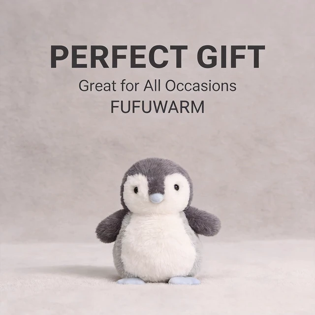 Alt view image 4 of 7 - Penguin Stuffed Animal Plush Toy, Blue Mouth, 7 Inches