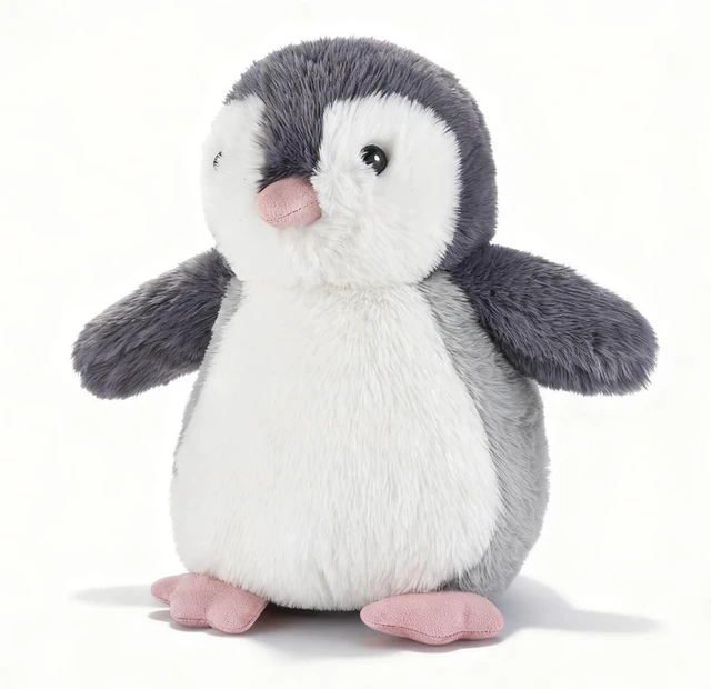 Main image of Adorable Penguin Stuffed Animal - Ultra Soft Stuffed Penguin Plush Toy for Boys Girls Kids Toddlers Newborn Babies, Pink Mouth 10 Inches Machine Washable