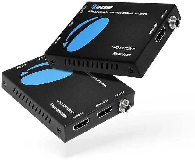 Main image of OREI 4K@60Hz HDMI Over Cat6 Balun 165ft One-Way IR Loop Out EDID HDR 18Gbps