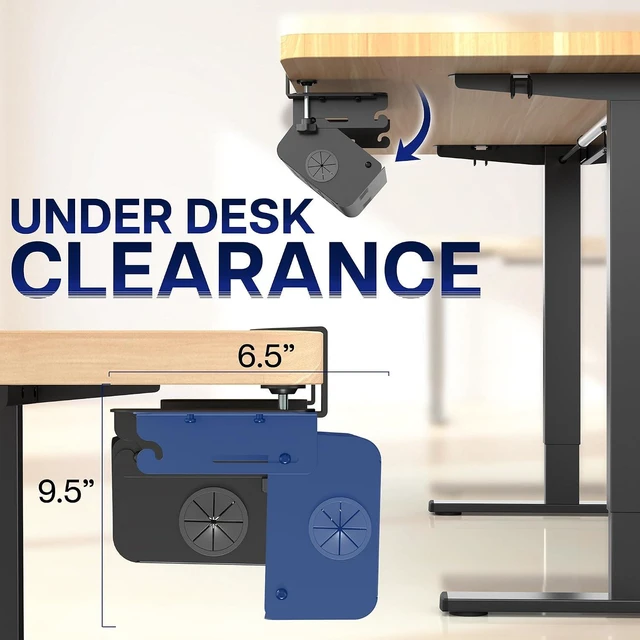 Alt view image 7 of 7 - VIVO Black Clamp-On Flip-Open 35 in Cable Management Box, DESK-ACMB35-C