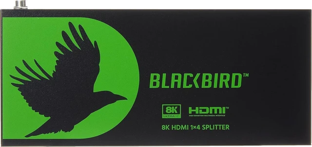 Alt view image 2 of 4 - Monoprice Blackbird 8K60 1x4 HDMI Splitter with Audio Extraction, HDMI 2.1, HDCP 2.3, for Xbox, HDTV, Computer, Projector, PS4, Fire Stick