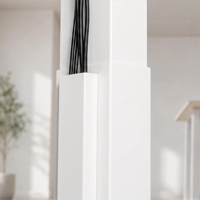 Alt view image 5 of 7 - Desky Magnetic Cable Management Black Dual