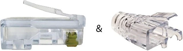 Alt view image 4 of 6 - Platinum 202016J EZ-RJ45 Cat 6 Connector and Strain Relief Combo Kit, 50-Pieces
