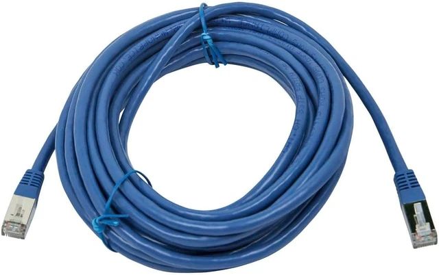Alt view image 2 of 3 - Monoprice Entegrade Cat6A Ethernet Patch Cable - Network Internet Cord - Zeroboot RJ45, Stranded, 550Mhz, STP, Pure Bare Copper Wire, 10G, 26AWG, 25', Blue
