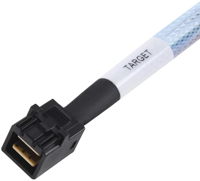 Alt view image 4 of 7 - SilverStone Technology 36 Pin Minisas Sff-8643(Target) to SATA 7Pin(Host)+Sideband Cable 0.6M Components Other CPS05-RE