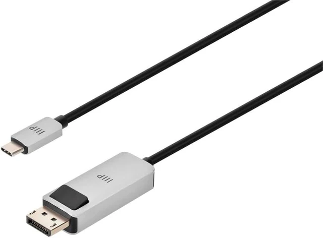Main image of Monoprice USB-C to DisplayPort 1.4 Active Cable - 8K60 4K120 Retimer IC HDR Locking Connector 6ft Black