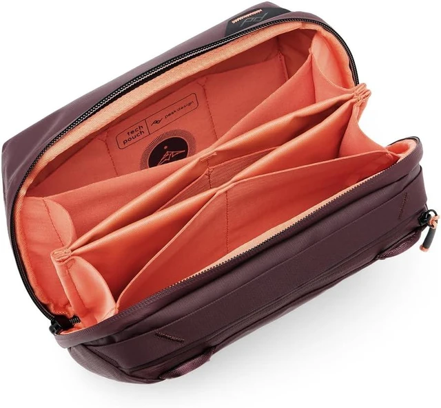Main image of Peak Design Tech Pouch, Eclipse, Electronics Organizer for Travel or Everyday Carry, Origami-Style Storage, Cable Pass-Through, Weatherproof Recycled Nylon, Gear Carry Bag for Men and Women