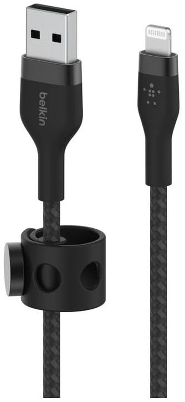 Alt view image 3 of 4 - Belkin USB A to Lightning Braided Cable 9.9ft Fast iPhone Charger Cord