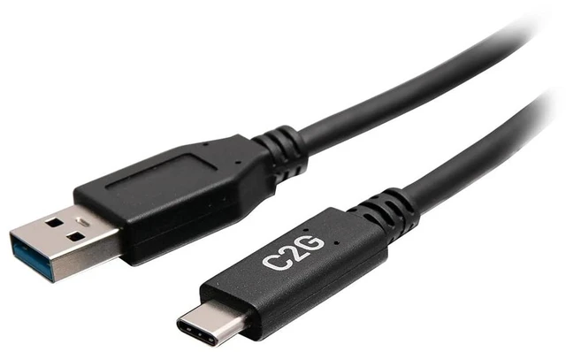 Main image of 1ft USB-C® Male to USB-A Male Cable - USB 3.2 Gen 1 (5Gbps)