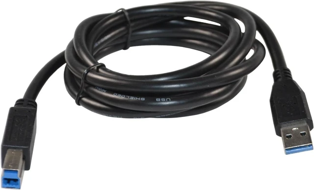 Alt view image 2 of 3 - HQRP 6ft USB 3.0 Type A-Male to B-Male (M/M) Cable for Lenovo ThinkPad USB3.0 Ultra Dock, Pro Dock, Basic Dock Plus HQRP Coaster