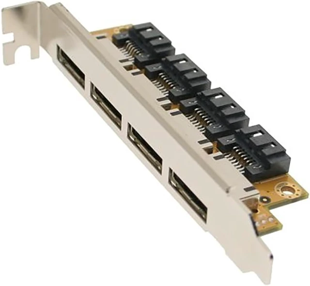 Alt view image 5 of 5 - CoolGear® Internal to External eSATA 4 Port PCI Bracket