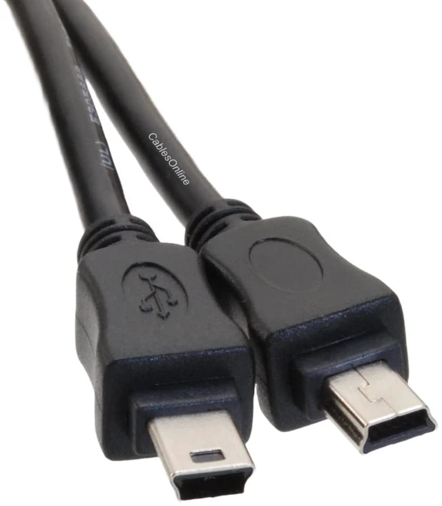 Alt view image 2 of 3 - CablesOnline, 10ft USB 2.0 Mini-B 5-Pin Male to Mini-B 5-Pin Male USB Cable, USB2-5510