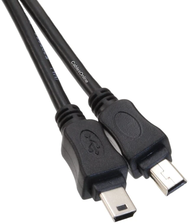 Alt view image 3 of 3 - CablesOnline, 10ft USB 2.0 Mini-B 5-Pin Male to Mini-B 5-Pin Male USB Cable, USB2-5510