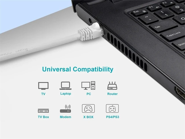 Alt view image 6 of 6 - Monoprice 102313 14-Feet 24AWG Cat6 550MHz UTP Ethernet Bare Copper Network Cable, White (102313)