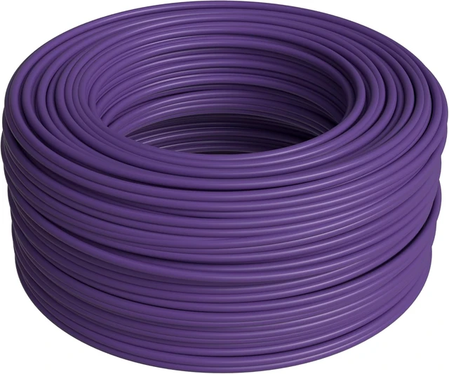 Alt view image 7 of 7 - Cables Direct Online CAT6 Cable 1000ft Pull Box Solid Ethernet LAN UTP Cable 23AWG 550Mhz RJ45 Network CCA Copper Clad Aluminum Wire Bulk (Purple)