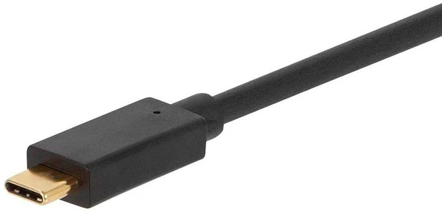 Alt view image 3 of 6 - Monoprice USB 3.0 Type-C to Type-A Cable - 1.5 Feet - Black, for Nintendo Switch, Samsung Galaxy S10 S9 S8 Note, Android Google Pixel - Select Series