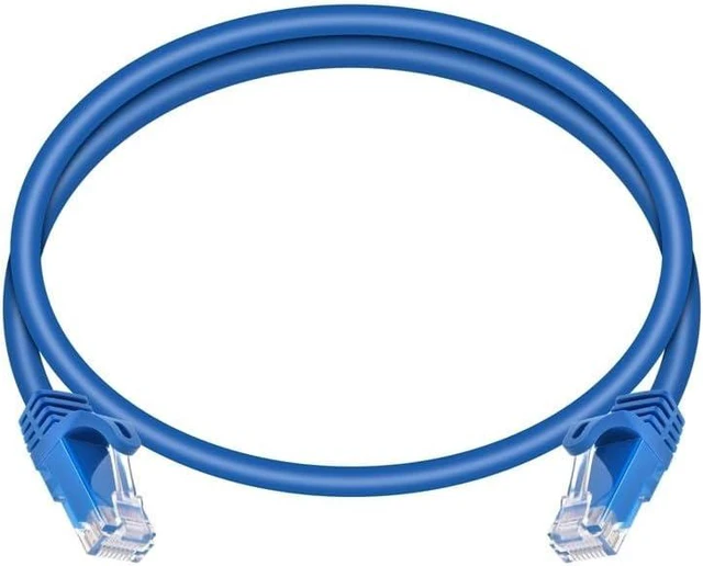 Alt view image 4 of 6 - Monoprice Cat6 Ethernet Patch Cable - 2 Feet - Blue (12-Pack) Snagless RJ45, 550MHz, UTP, Pure Bare Copper Wire, 24AWG - FLEXboot Series