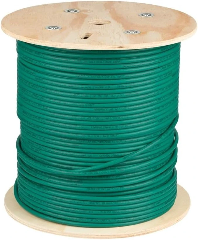 Alt view image 3 of 6 - Monoprice Cat6A Ethernet Bulk Cable - 500ft - Green, Solid, 550Mhz, F/UTP, CMR, Riser Rated, Pure Bare Copper Wire, 10G, 23AWG, No Logo (UL) (TAA)