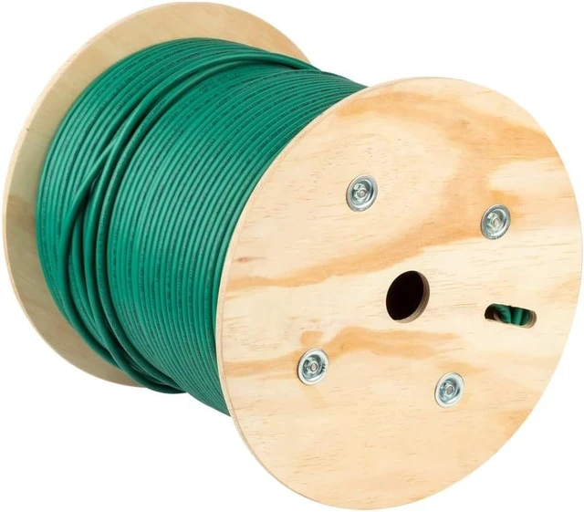 Alt view image 4 of 6 - Monoprice Cat6A Ethernet Bulk Cable - 500ft - Green, Solid, 550Mhz, F/UTP, CMR, Riser Rated, Pure Bare Copper Wire, 10G, 23AWG, No Logo (UL) (TAA)