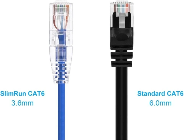 Alt view image 2 of 6 - Monoprice Cat6 Ethernet Patch Cable - 25 feet - Blue