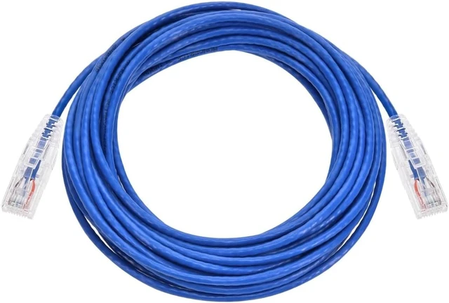 Alt view image 4 of 6 - Monoprice Cat6 Ethernet Patch Cable - 25 feet - Blue