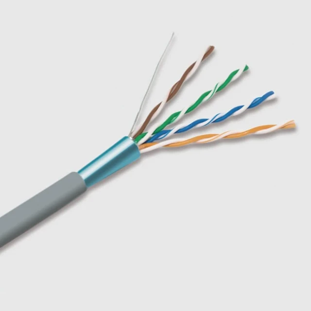 Alt view image 2 of 4 - Infinity Cable CAT5e Shielded CMR Riser 350MHz, F/UTP, 24AWG, Solid, 100% Bare Copper, 1000 Feet, UL Certified, Bulk Ethernet Cable Reel, Gray