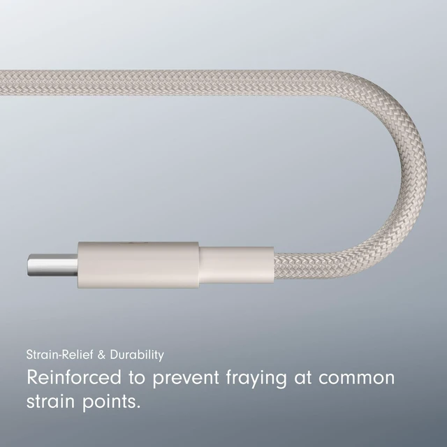 Alt view image 5 of 7 - Beats USB-A to USB-C Woven Cable Fast Charging Durable and Tangle-Free Design Compatible Charger for Apple & Android Devices (1.5 m) - Surge Stone (Pack of 10)