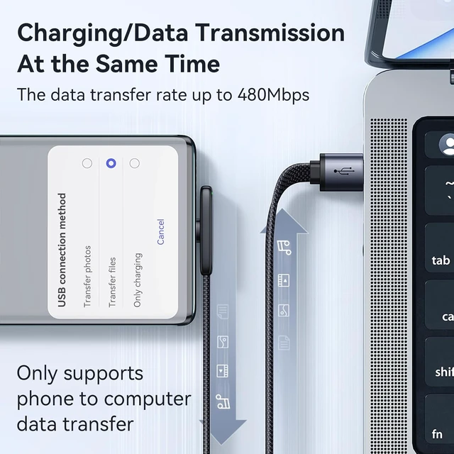 Alt view image 5 of 7 - mcdodo 6FT USB to USB C Cable 90 Degree Right Angle USB to Type-C Charging Cable with LED Indicator Light Compatible with iPhone 17 16 Series, Galaxy S23/S22+Ultra, iPad, MacBook and More
