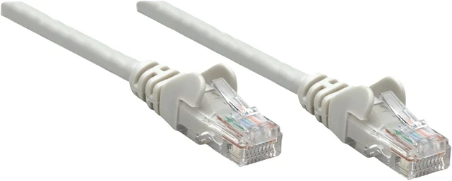 Alt view image 2 of 2 - Intellinet Network Patch Cable, Cat6A, Copper, S/FTP, LSOH/LSZH, PVC, Gold Plated Contacts, Snagless, Booted, Polybag, 50 m, Grey