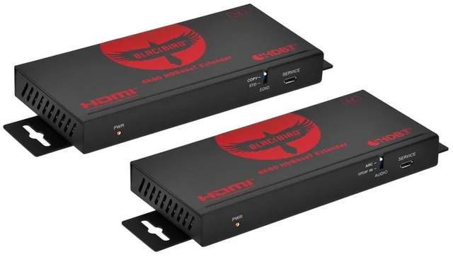 Main image of Monoprice Blackbird 4K60 HDBaseT Extender with HDMI & ARC Support, up to 70M, 18Gbps, PoC, Dolby Vision, HDR10, and HDR10+, Compatible with HDMI 2.0b and HDCP 2.2 Devices